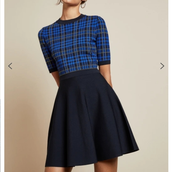 🍒NWT🍒 TED BAKER KNITTED SKATER DRESS - Picture 4 of 12